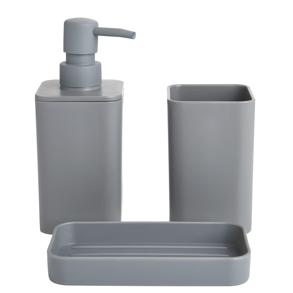 Wilko Grey Bathroom Set Wilko