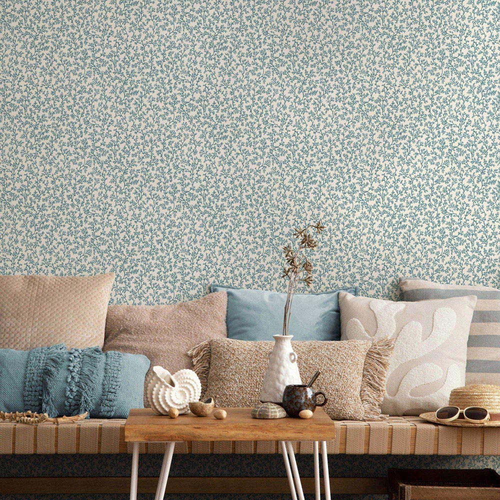 Holden Decor Coral Aqua Wallpaper Image 4