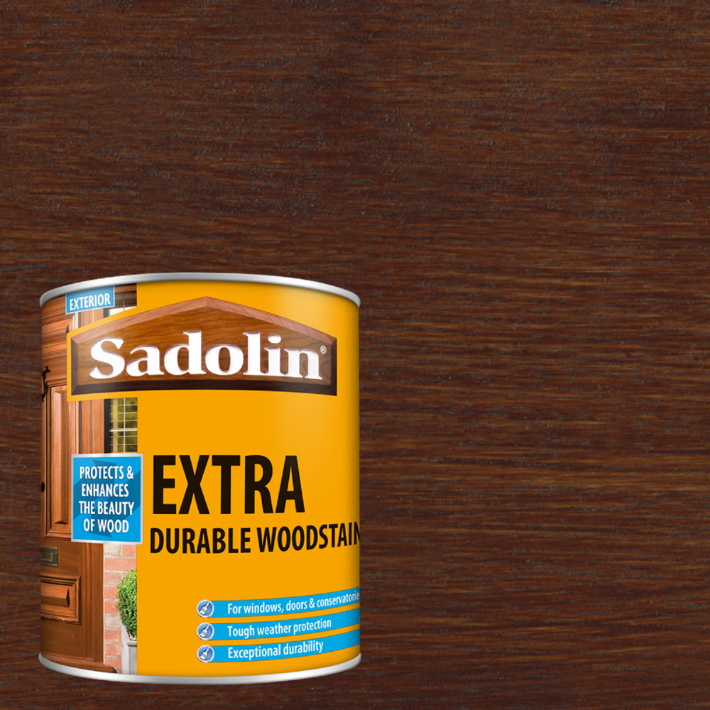 Sadolin Extra Jacobean Walnut Exterior Woodstain 5L Image 4