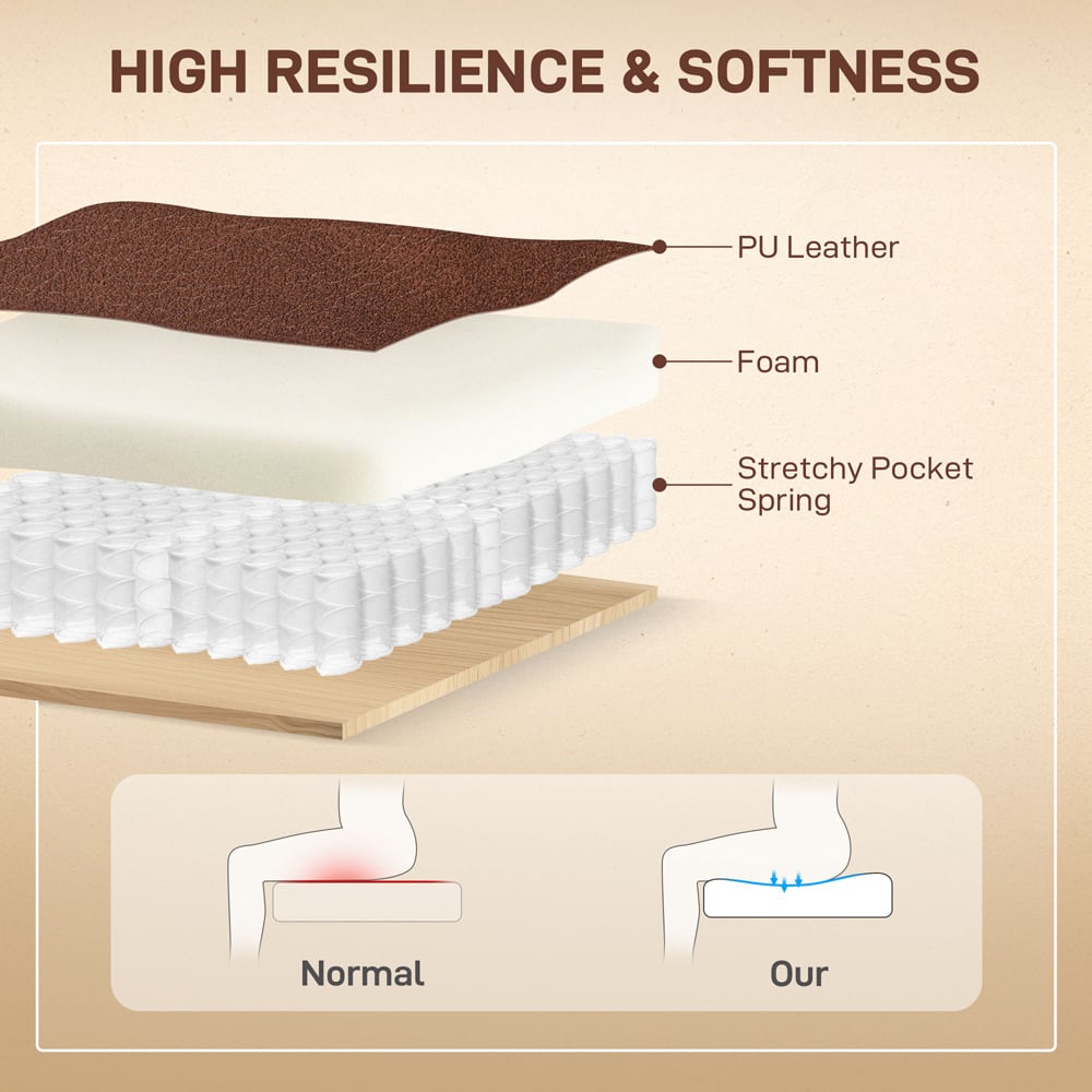 Portland Brown Overstuffed Riser and Recliner Chair with USB Ports Image 6