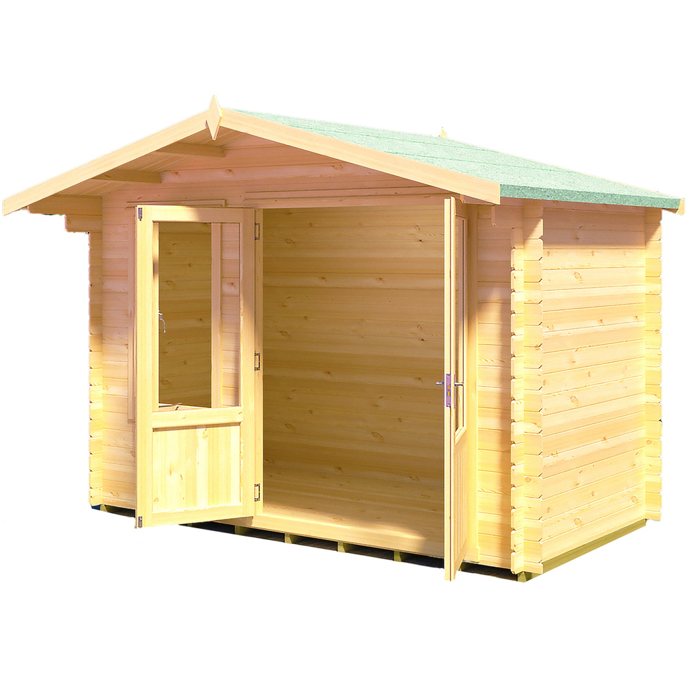 Shire Berryfield 11 x 6ft Apex Garden Log Cabin Image 3