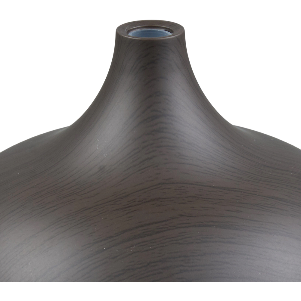 Living and Home Black Wood Grain Ultrasonic Essential Oil Diffuser with Timer Light and Remote Image 6