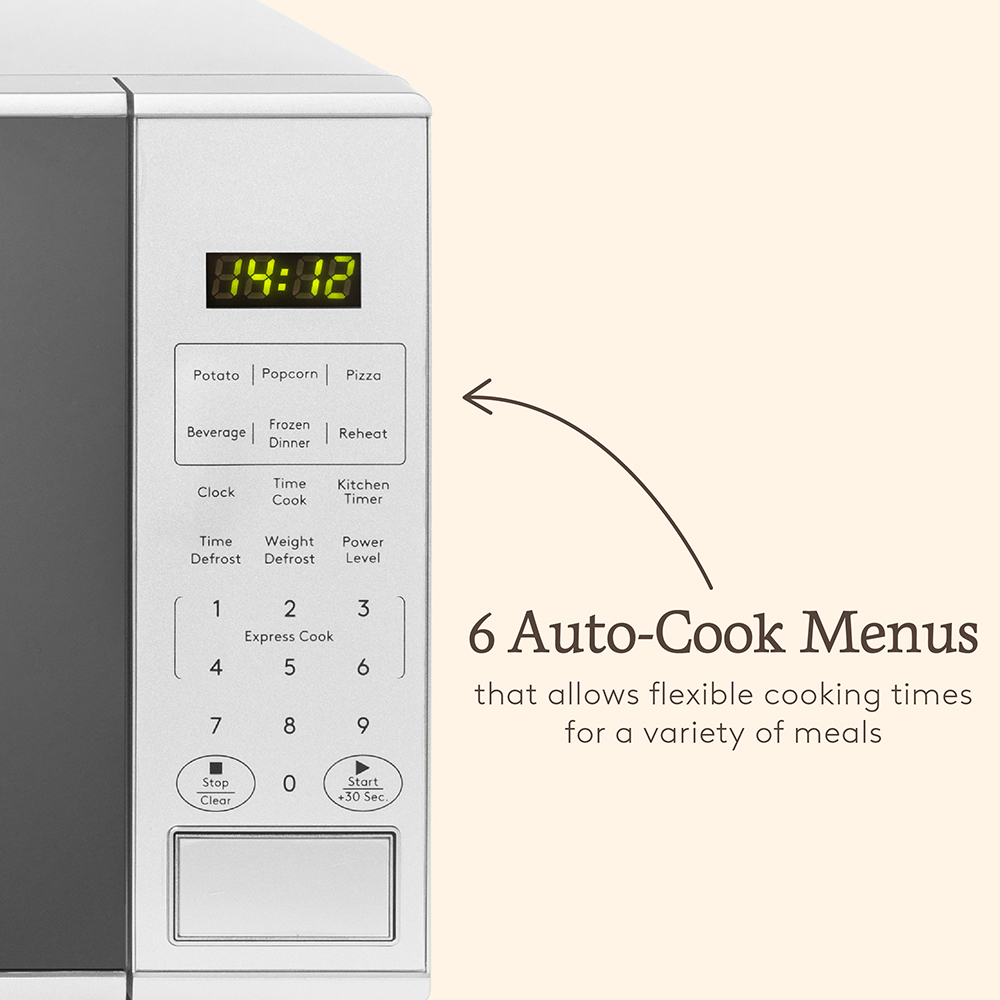 Haden 214676 Silver 20L Touch Control Microwave 800W Image 7