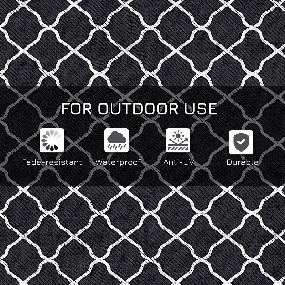Outsunny Black Outdoor Mat 274 x 182cm Image 6