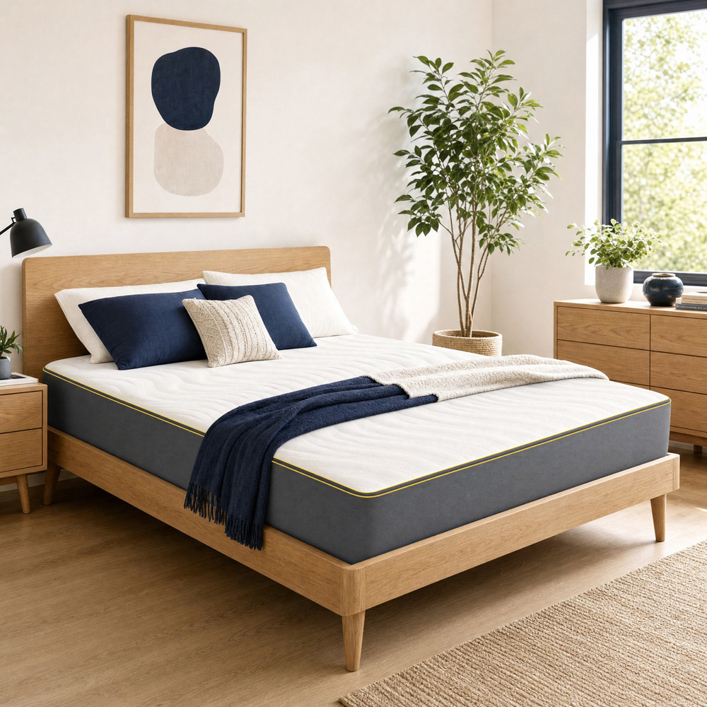 Visco Therapy Double Bliss Ortho Memory Foam Mattress with 2 Deep Sleep Pillow Image 2