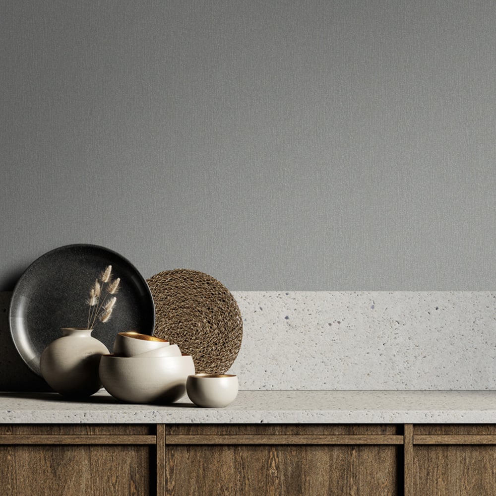 Galerie Industrial Effects Plain Dark Grey Wallpaper Image 3