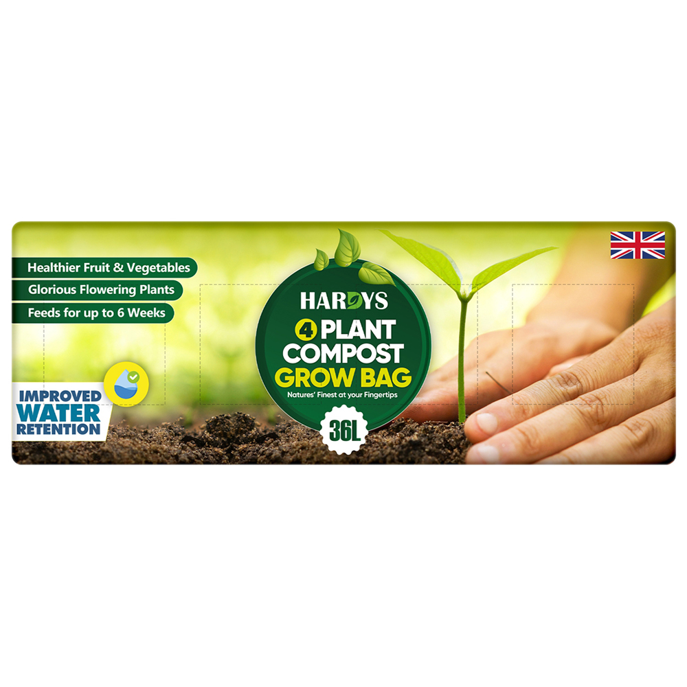 Hardys 4 Plant Compost Grow Bag 36L Image 1