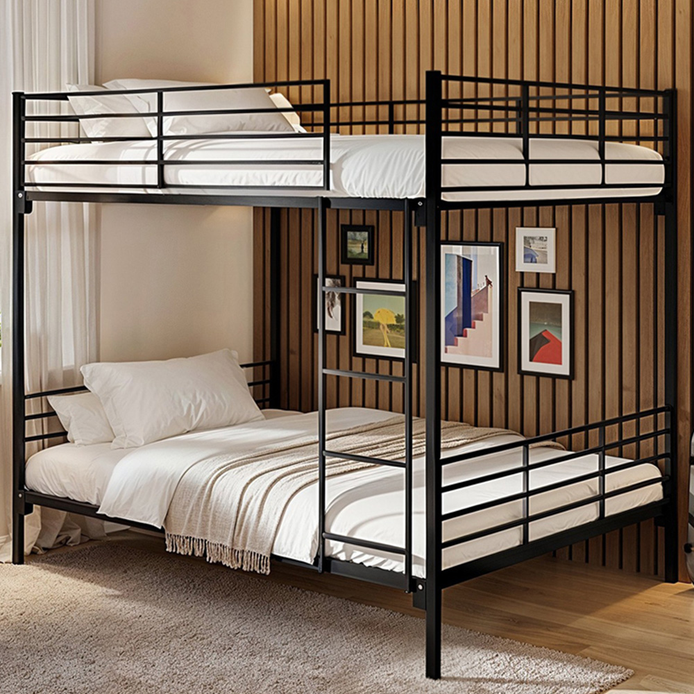 Flair Metayal Double Black Bunk Bed Image 1