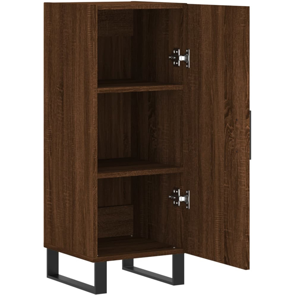 vidaXL Single Door Brown Oak Sideboard Image 5