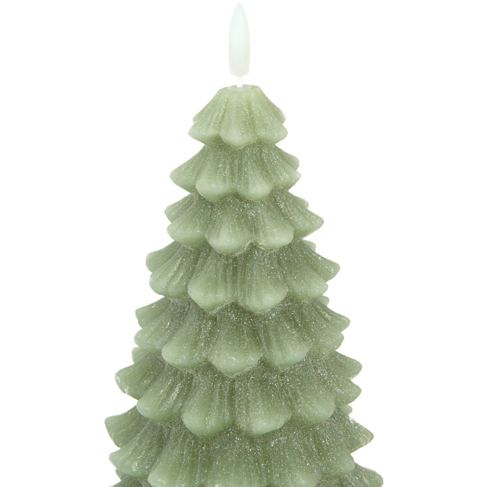 Tree LED Candle Green Image 4