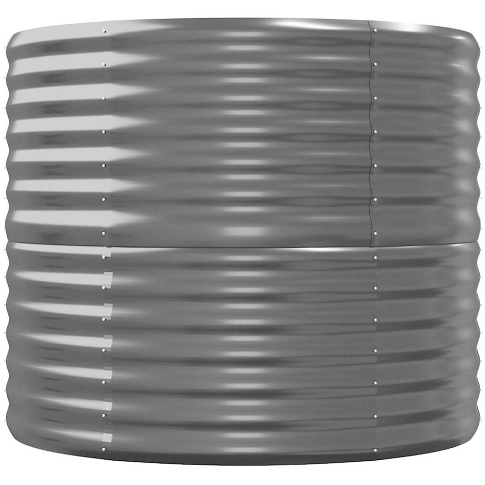 vidaXL Anthracite Galvanised Steel Raised Garden Bed 296 x 80 x 68cm Image 3