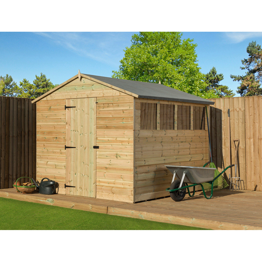 Empire Sheds 9200 8 x 8ft Tongue and Groove Apex Garden Shed Image 2