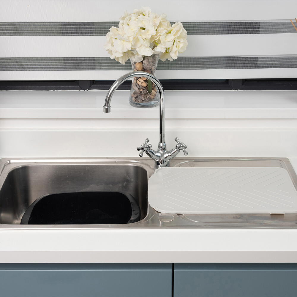 Addis Dish Draining Mat Light Grey Image 2
