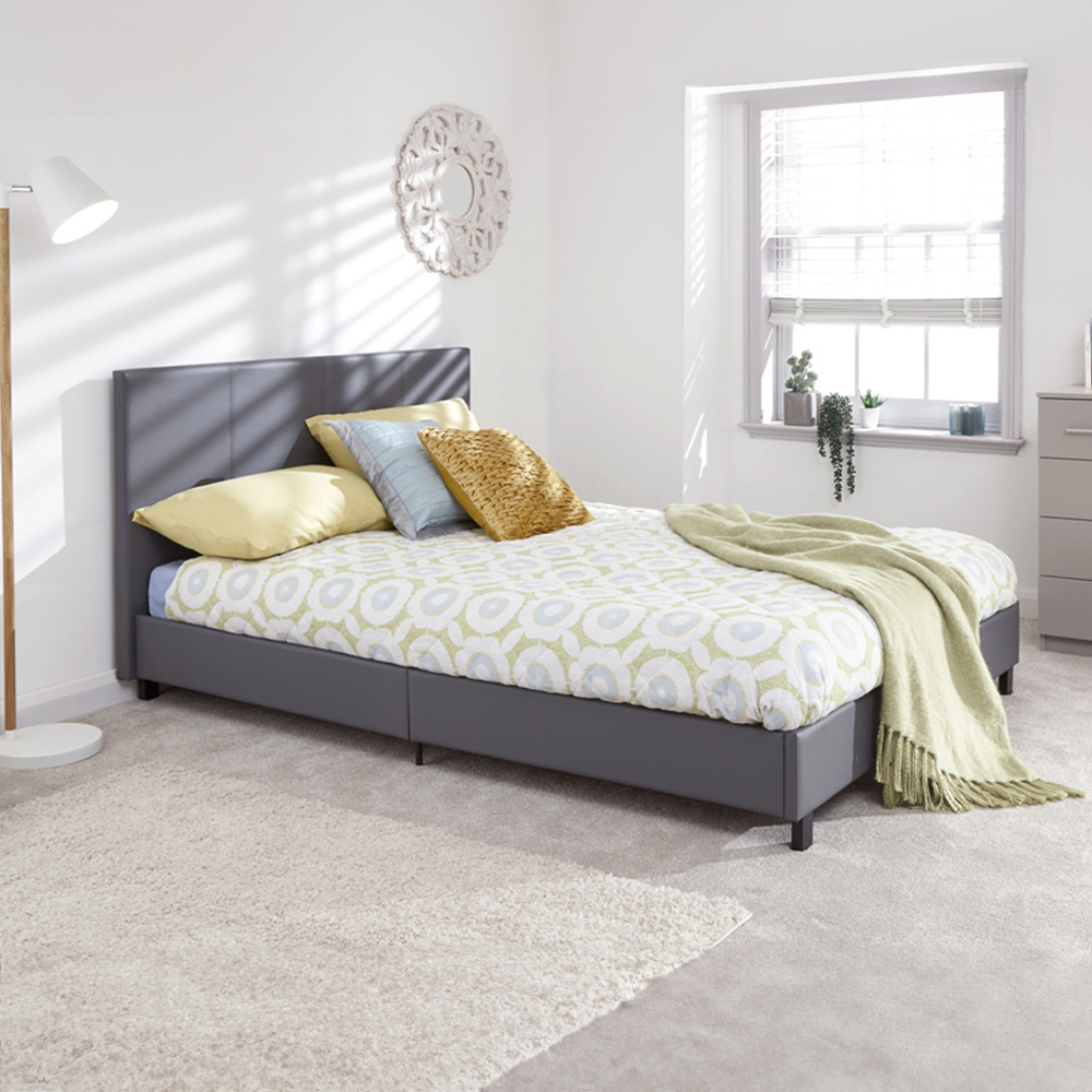 GFW Small Double Grey Bed In A Box Image 6