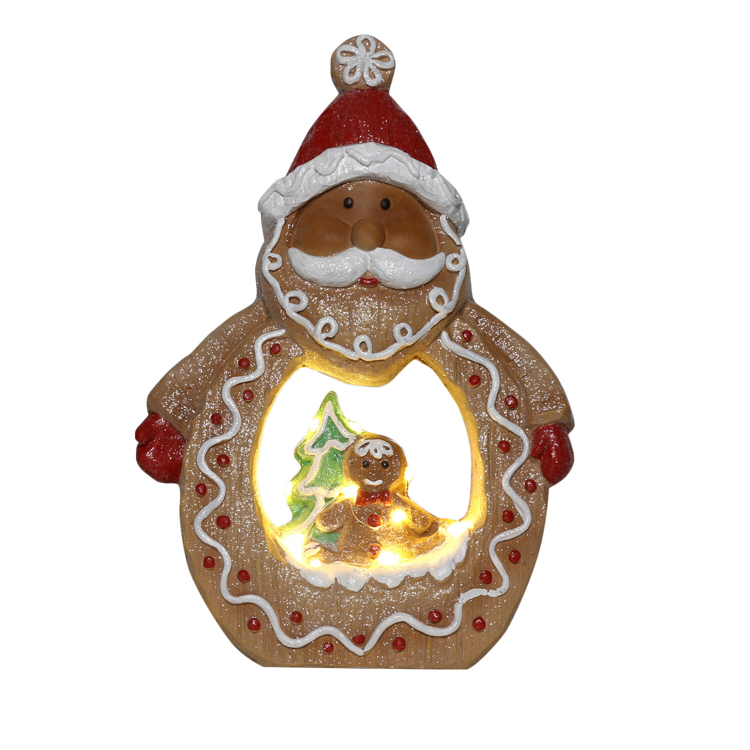 Candy Cane Wishes Gingerbread LED Christmas Character Image 4