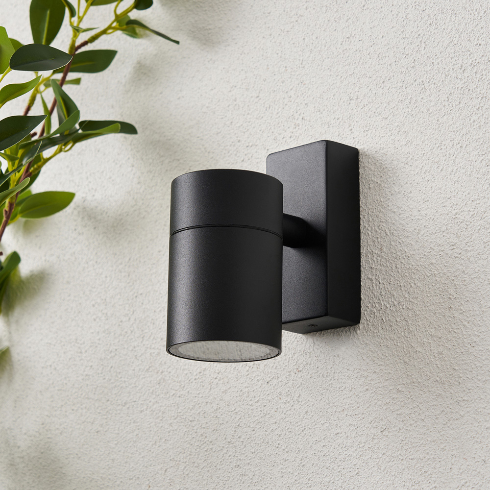 Zink Luna 2 Light Black Down Wall Light Image 2