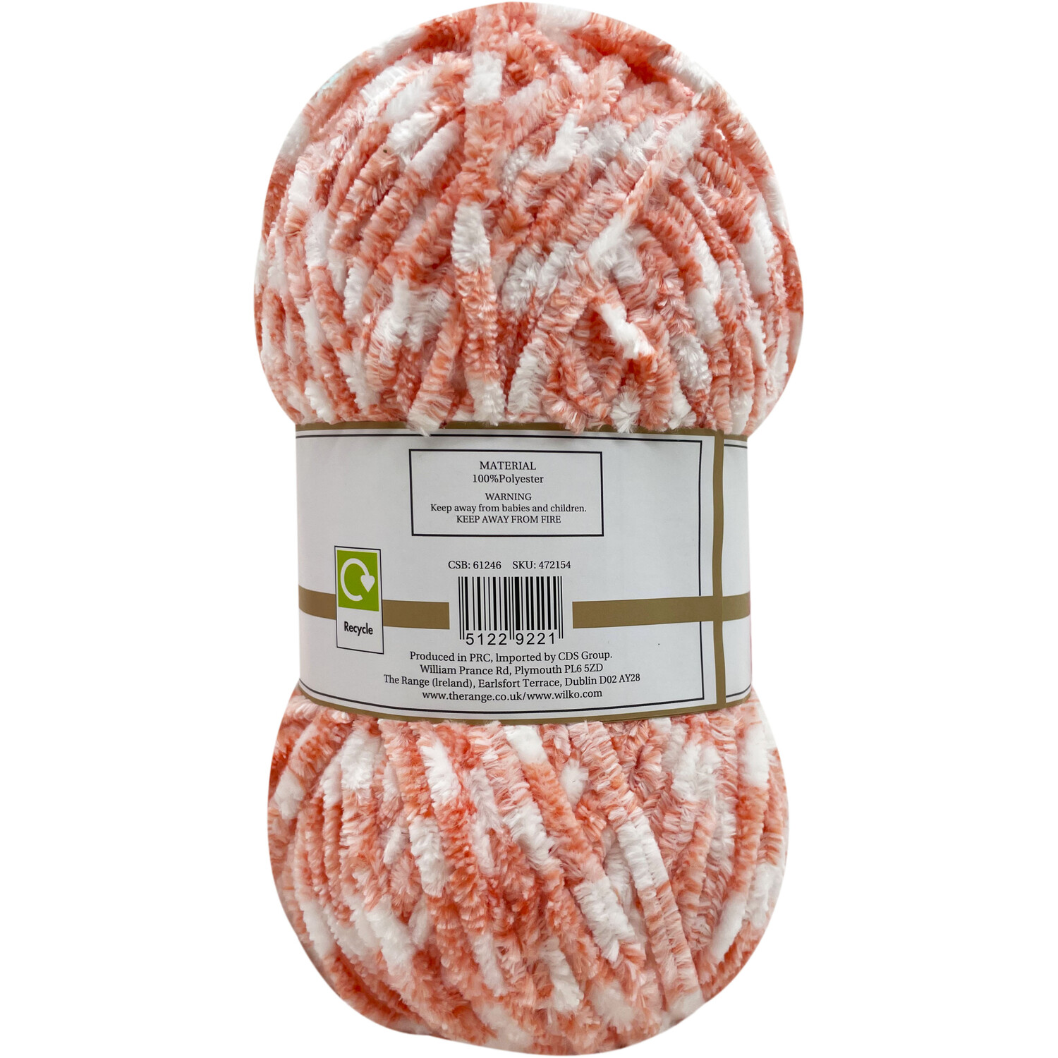 Peaches Multi Chenille Yarn Image 4