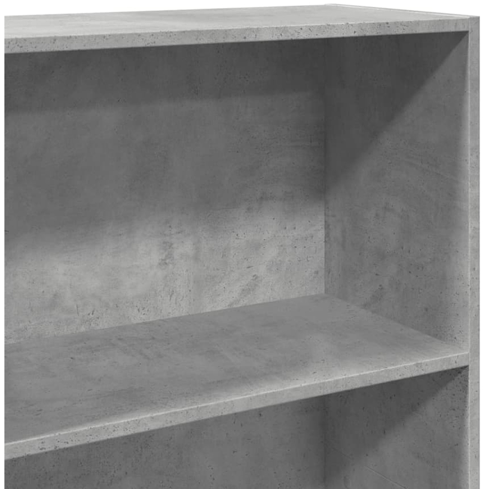 vidaXL 5 Shelf Concrete Grey Bookcase Image 6