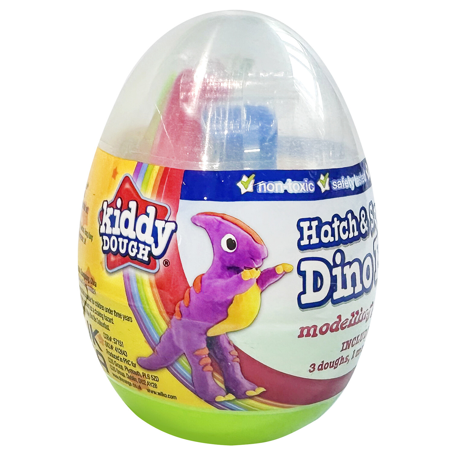 Hatch and Squish Dino Egg - Multicolour Image 1