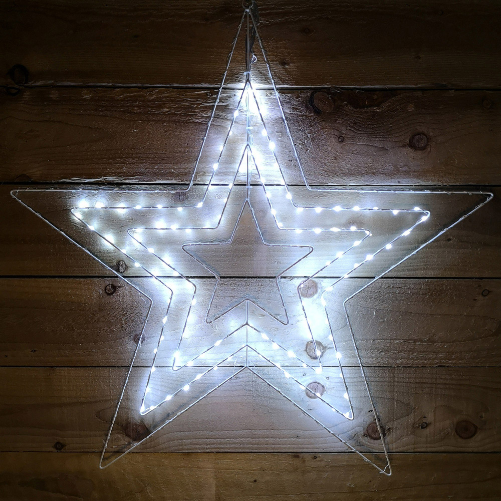 Samuel Alexander Star Silhouette LED Outdoor Christmas Decoration 80cm Image 6