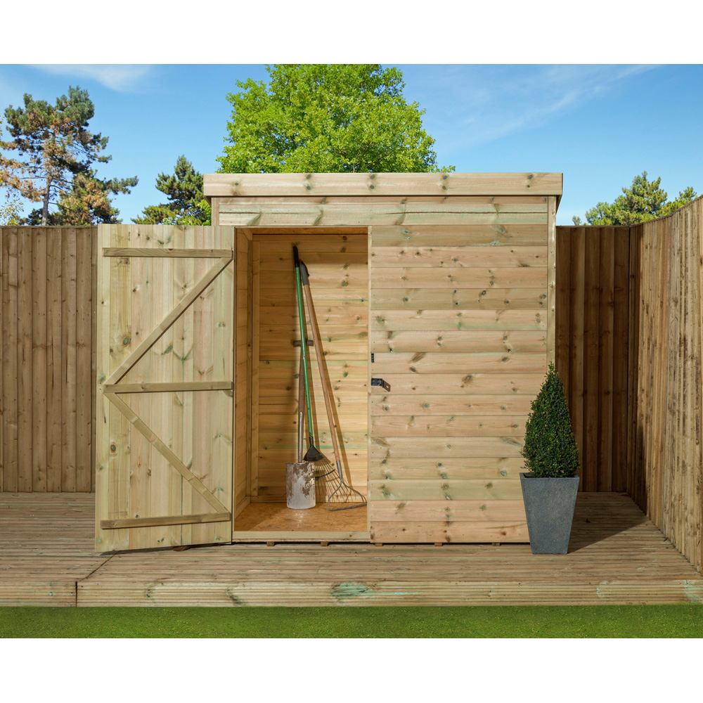 Empire Sheds 1000 5 x 3ft Door Tongue and Groove Pent Garden Shed Image 2