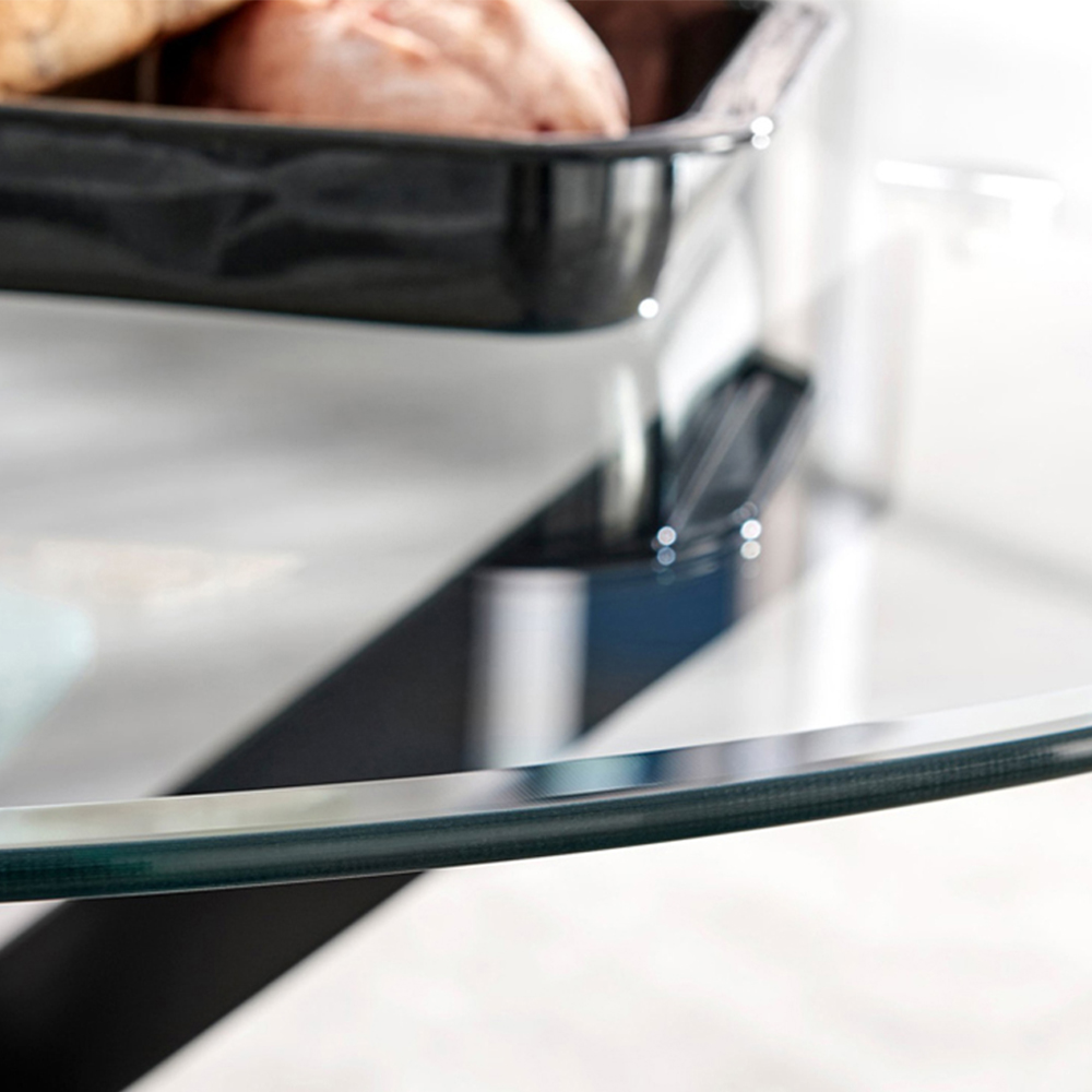 Furniturebox Arona Cesano 4 Seater Round Dining Set Mustard and Black Image 8