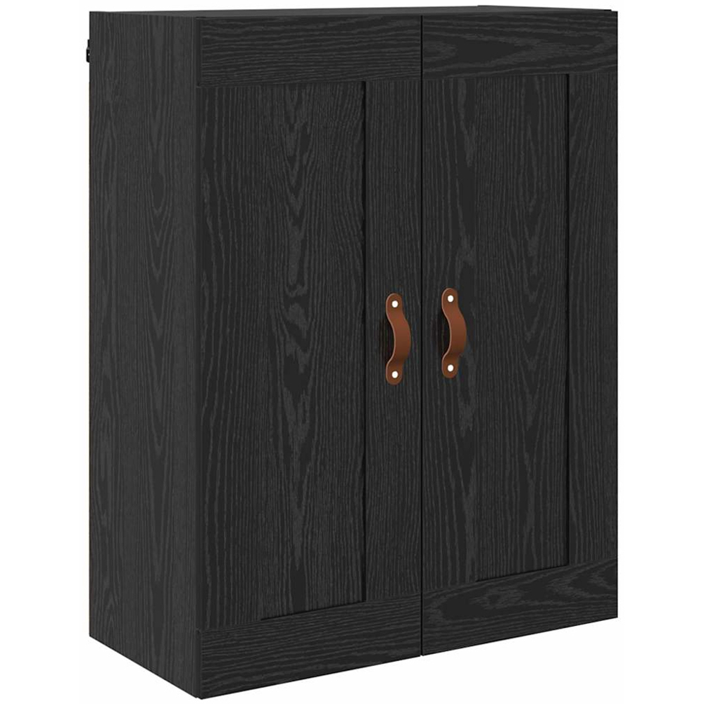 vidaXL 2 Door 3 Drawer Black Oak Sideboard Image 9