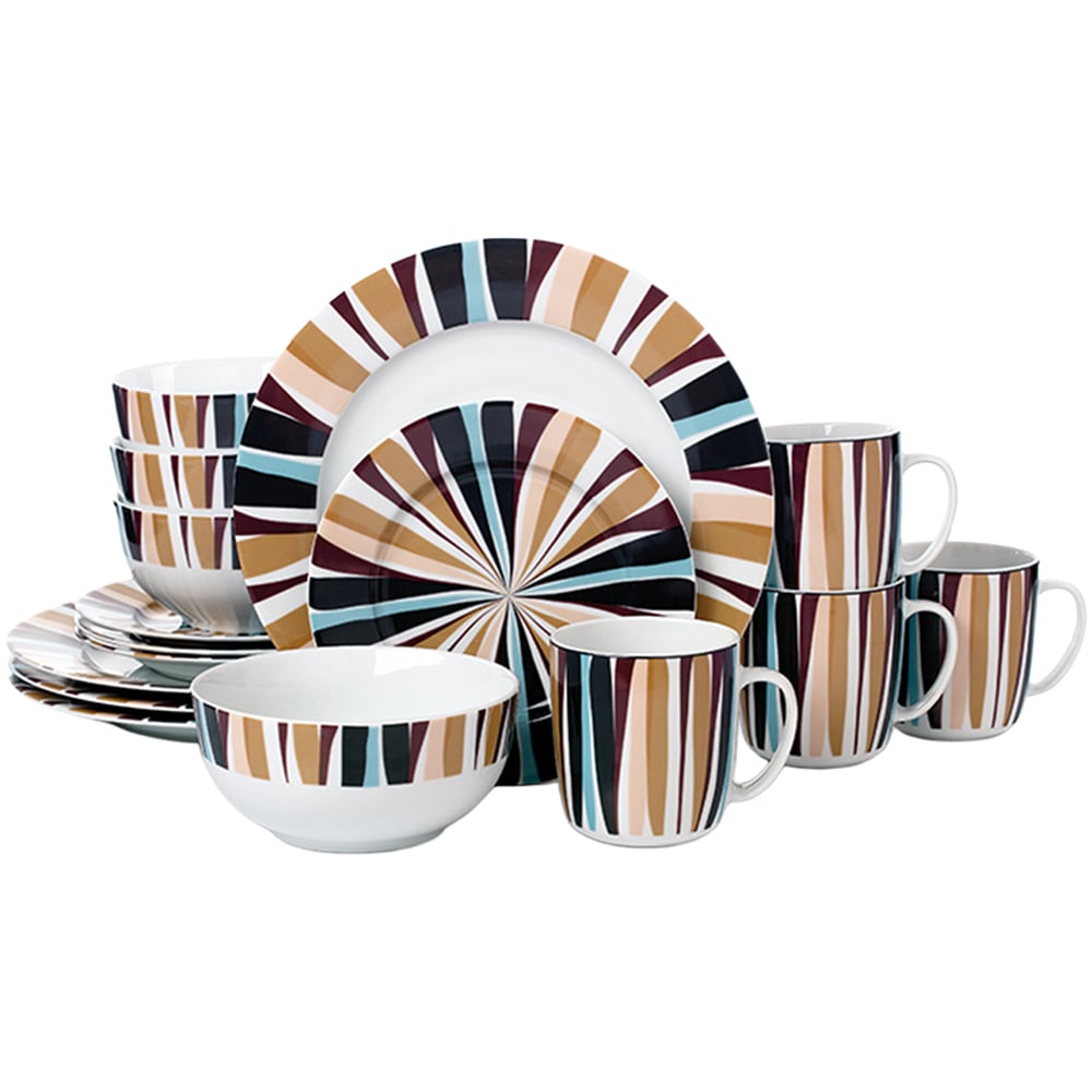 Waterside Animal Print 16 Piece Dinner Set Image 1