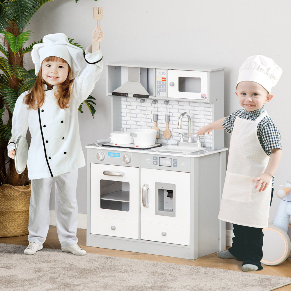 Tommy Toys Kids Wooden Kitchen Play Set Image 2
