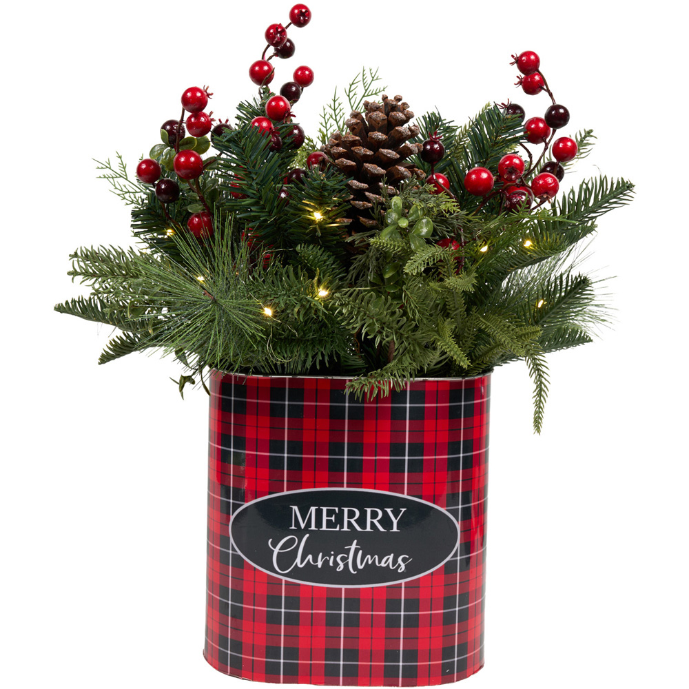 Merry Christmas Tartan Floristry Image 3