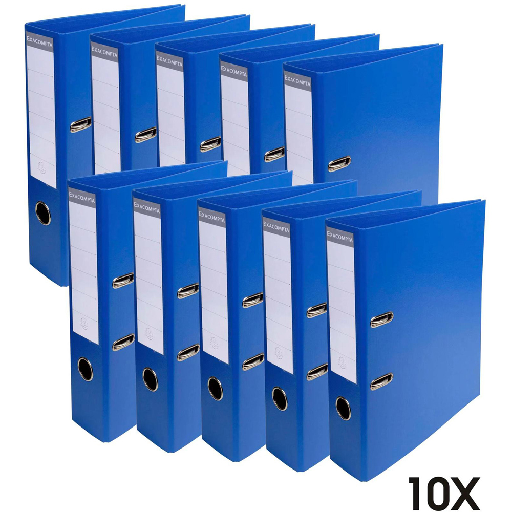 Exacompta PremTouch A4 Dark Blue PVC Lever Arch File 10 Pack Image 6