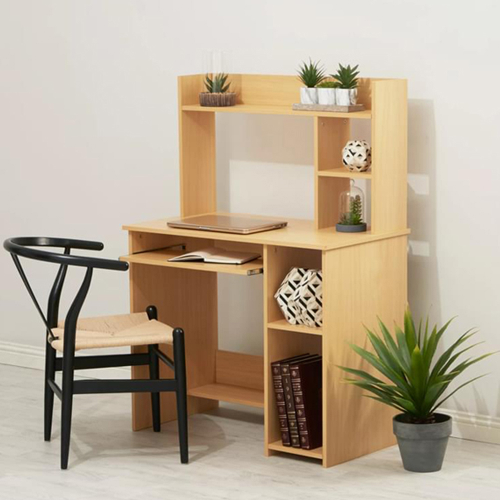 Interiors by Premier Housewares Home Office Desk Brown Image 9