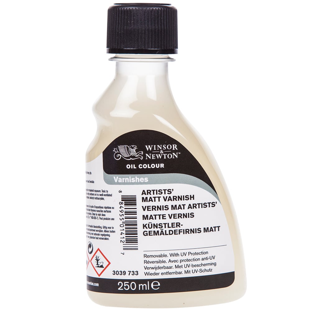 Winsor and Newton Artists' Clear Matt Varnish - 250ml Image