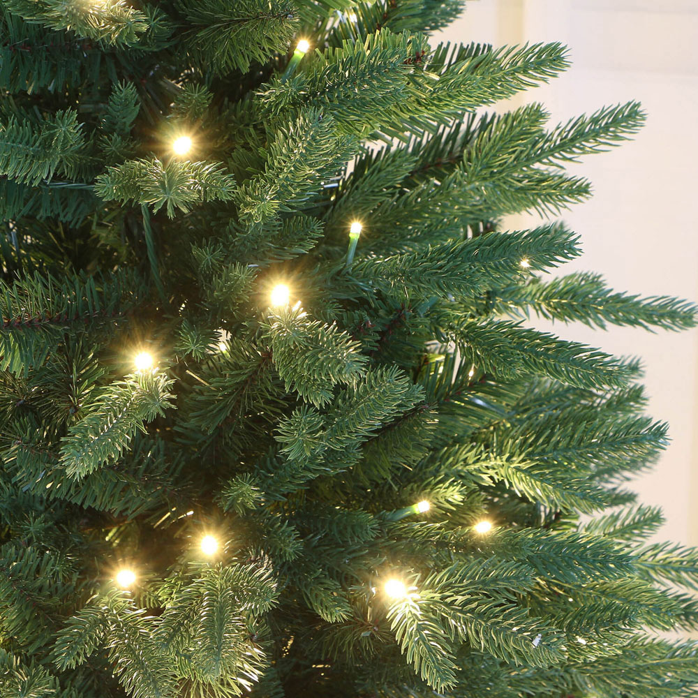 5ft Pre-Lit Hilton Potted Christmas Tree Green Image 3