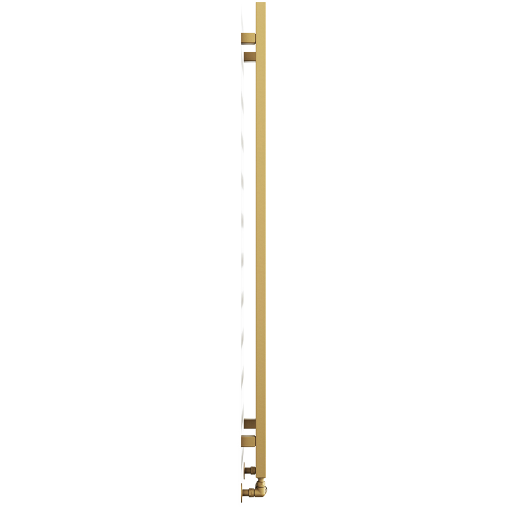 Terma Vivo Brass Heated Towel Rail 1215 BTU 1390 x 300mm Image 4