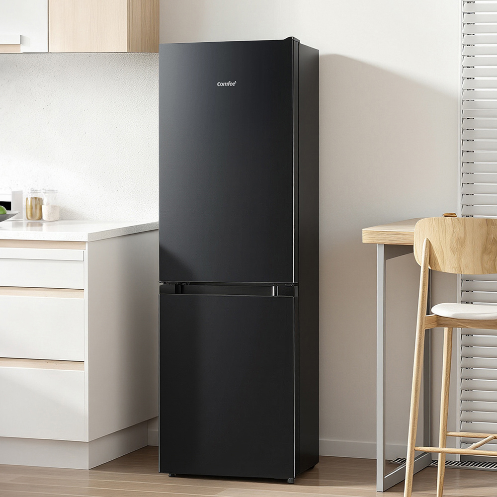 Living and Home Black 174L Freestanding Fridge Freezer with Adjustable Thermostat Image 2