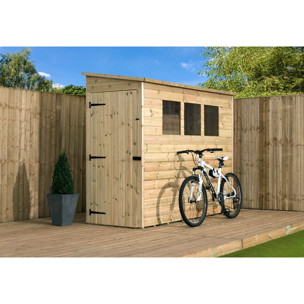 Empire Sheds 2800 7 x 3ft Tongue and Groove Wooden Pent Garden Shed Image 3