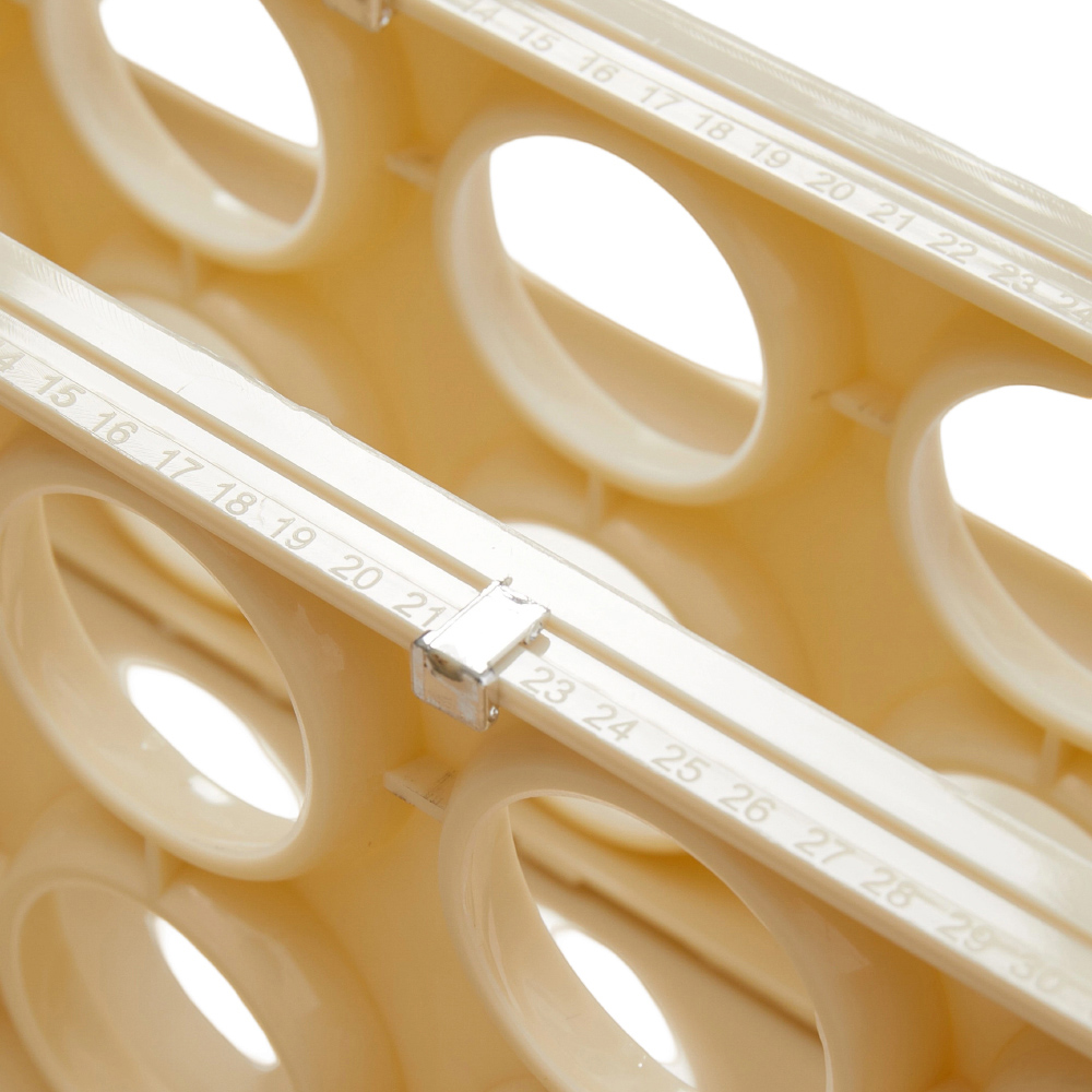 Living and Home Cream 3 Tier 30 Grid Egg Storage Holder Image 5