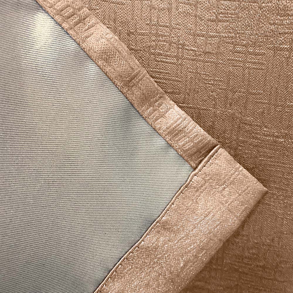 Enhanced Living Vogue Latte Thermal Blackout Eyelet Readymade Curtains 229 x 229cm Image 4