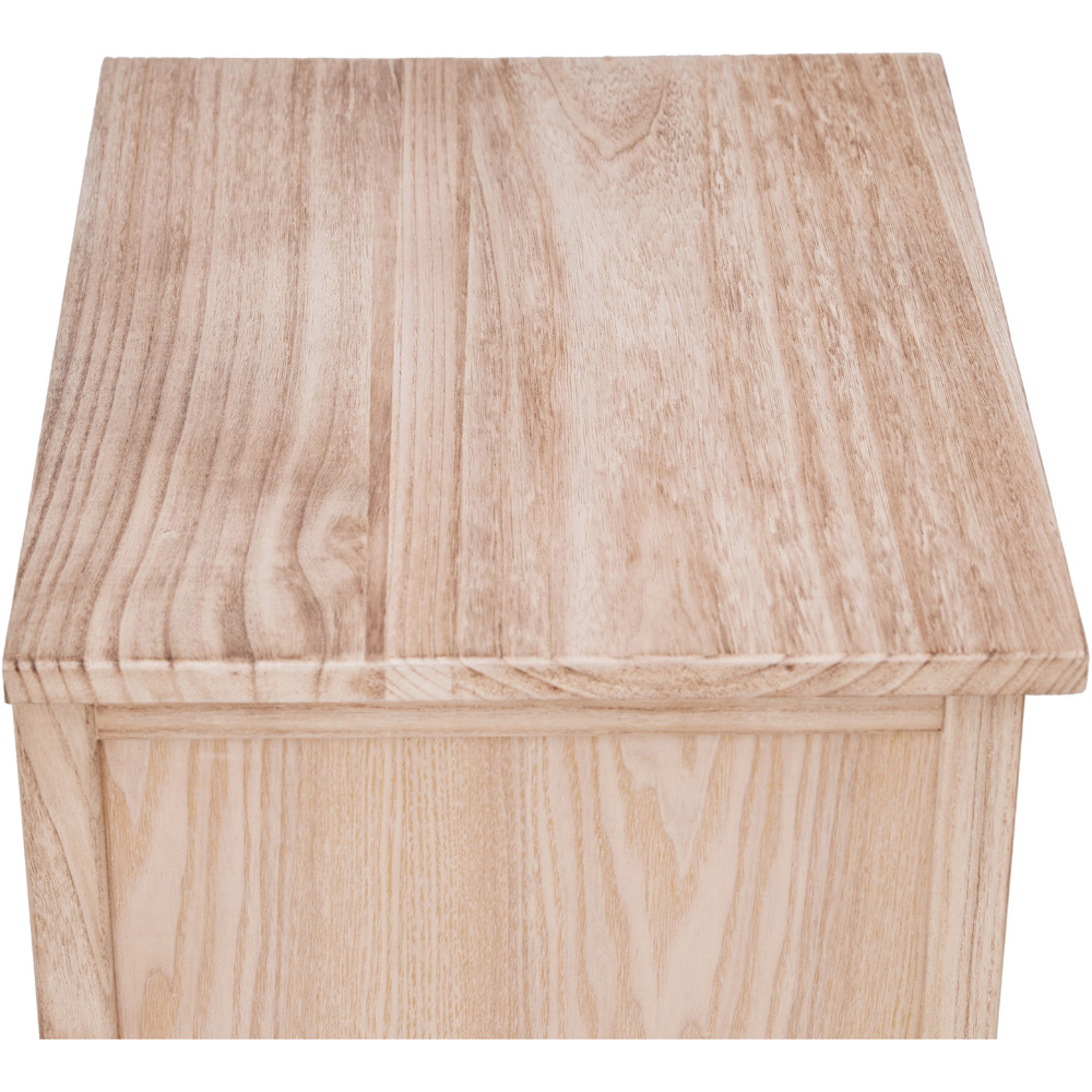 Portofino 5 Drawer Light Wood Narrow Chest of Drawers Image 7