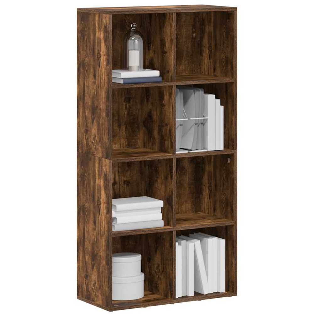 vidaXL 8 Shelf Brown Bookcase Image 4