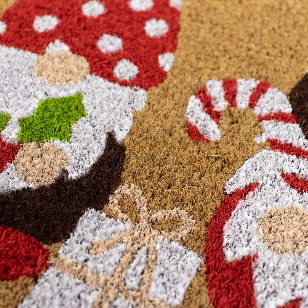 JVL Christmas Gonk Latex Coir Door Mat 40 x 58cm Image 4