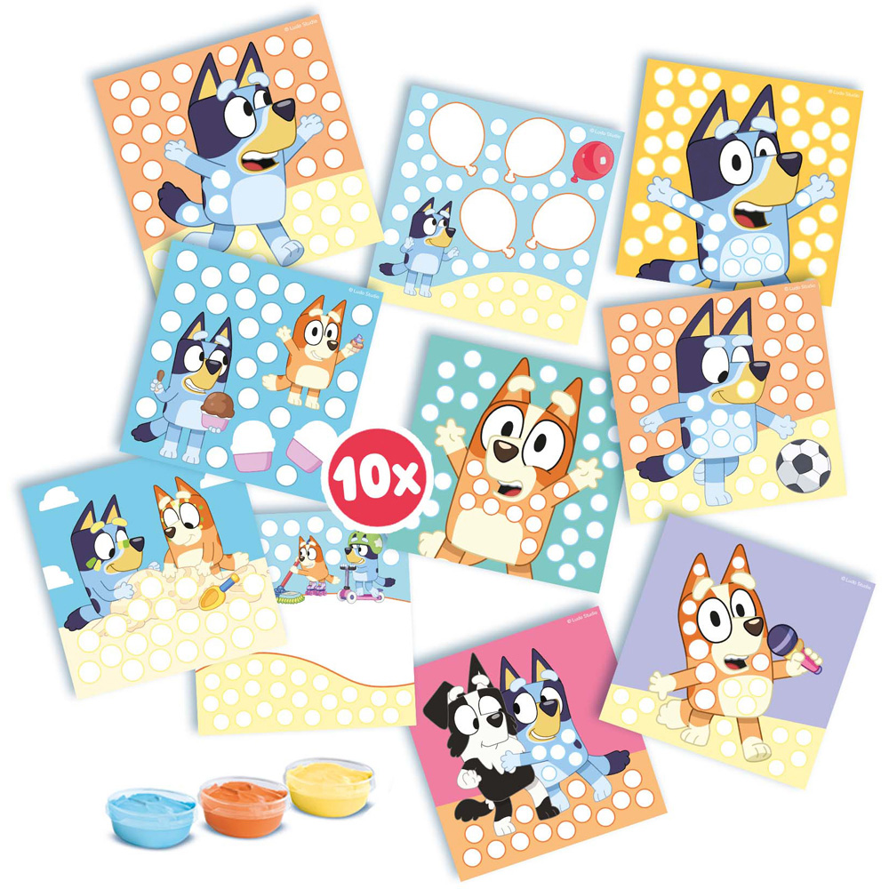 SES Creative Bluey Fingerprint Paint Art Set Image 2