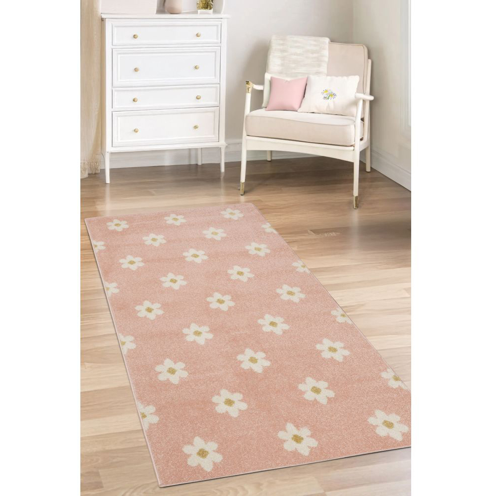 Homemaker Echo Pink Daisy Rug 80 x 150cm Image 5