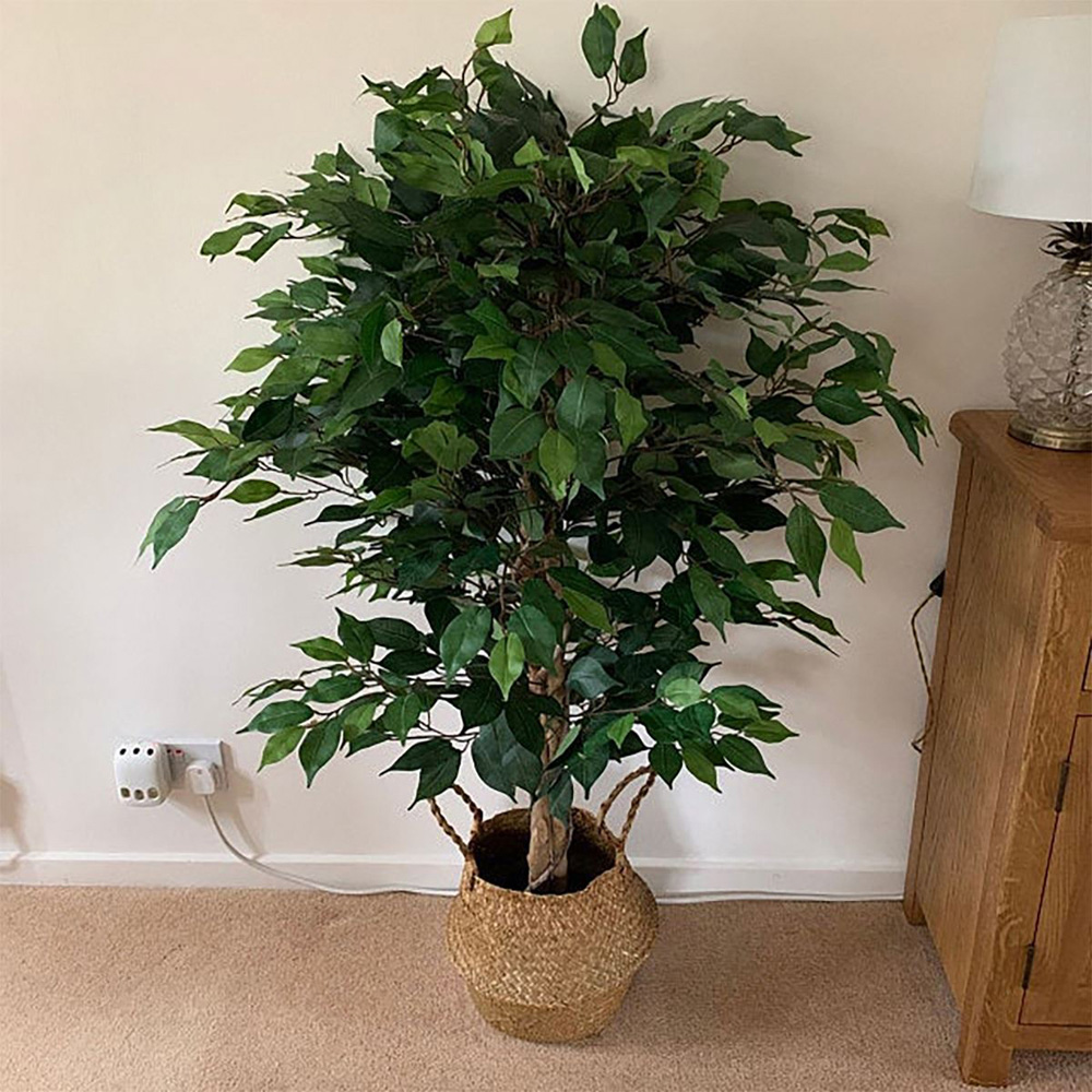 Leaf Ficus Artificial Tree Pot 4ft Image 2