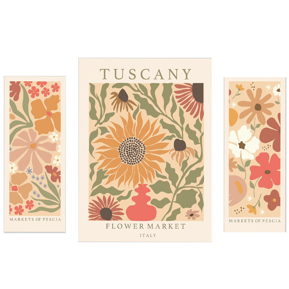 Arthouse 3-in-1 Tuscany Flower Market Canvas Set Image 1