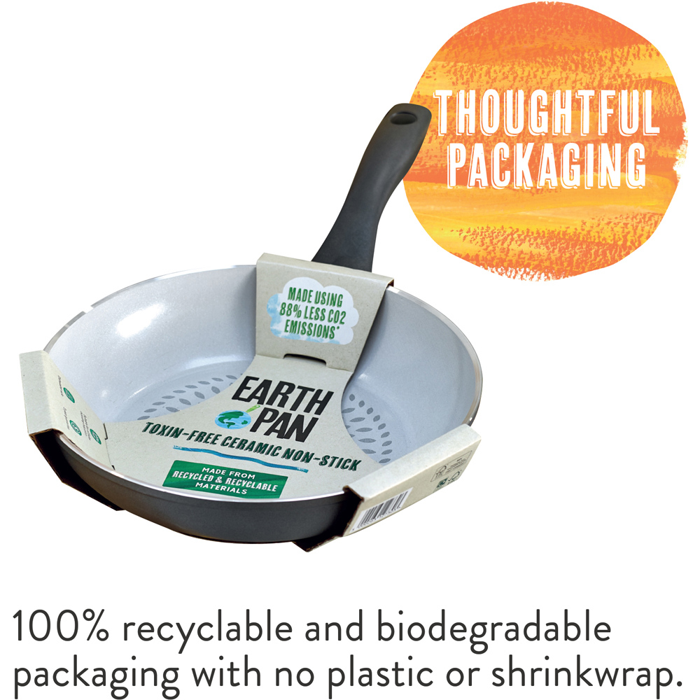 Prestige Earthpan Induction Frying Pan Set of 2 with Toughened Glass Lid Image 2