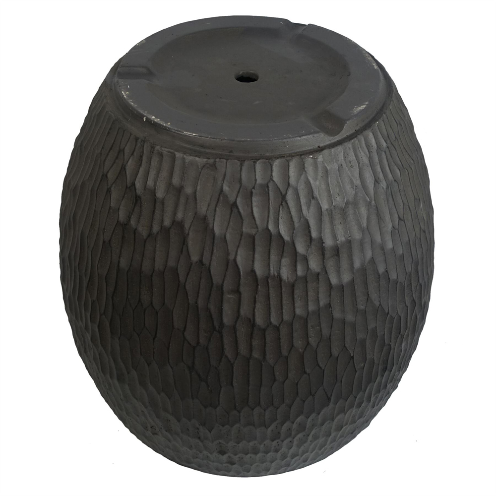 Leaf Inoke Grey Embossed Composite Planter 43cm Image 5