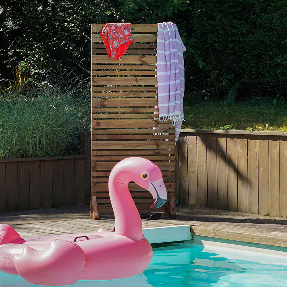Cerland Lign Z Outdoor Wooden Privacy Screen 184 x 80cm Image 8