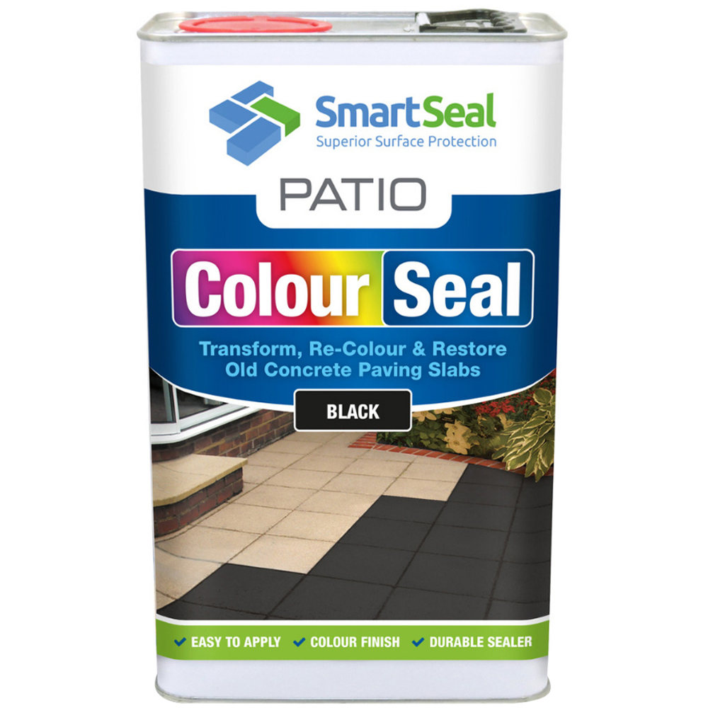 SmartSeal Patio ColourSeal Black 5L Image 1